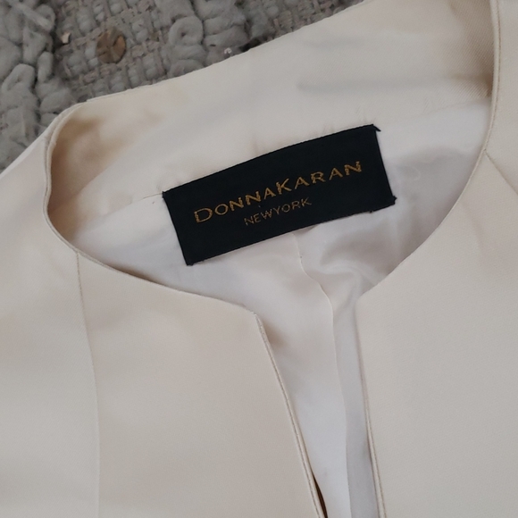 Donna Karan silk blazer jacket size 4 - Picture 3 of 12